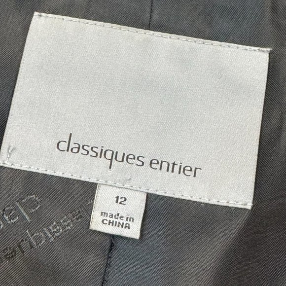 - Classiques Entier Retro Style Blazer in Dark Gray Winter Sz 12 - 1H1783 - Picture 6 of 8